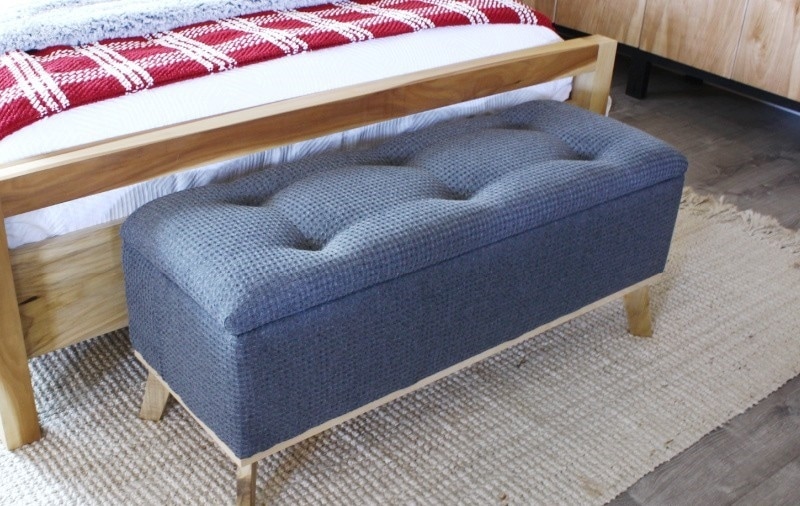 diy upholstered storage bench