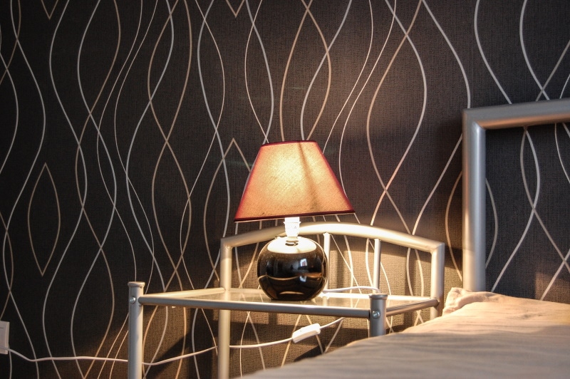 table lamp in bedroom