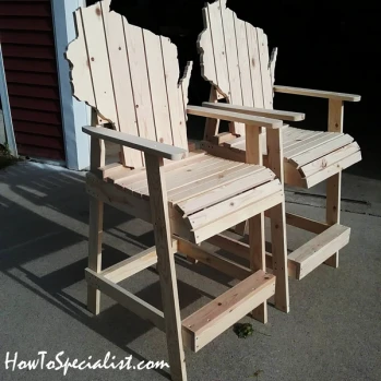 Bar Height Adirondack Chair Plan