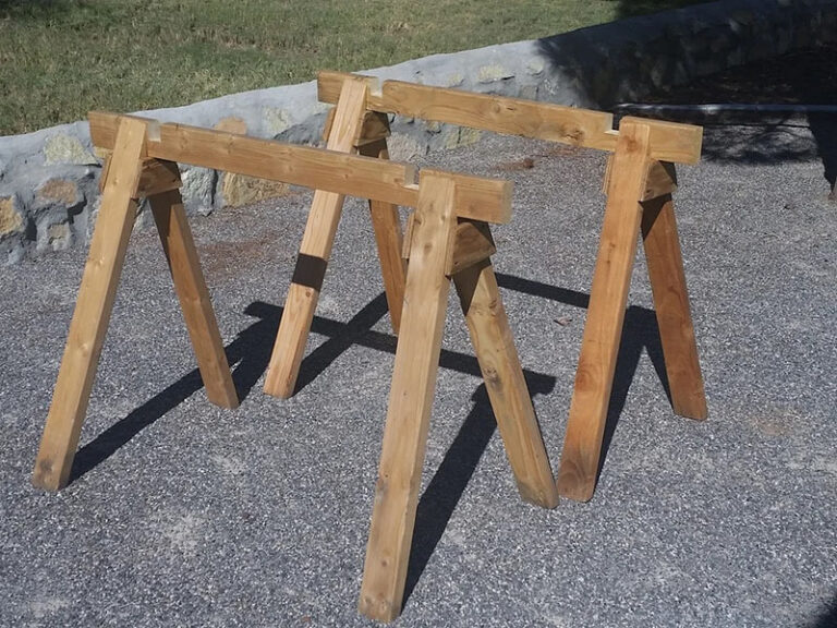 10 DIY Folding Sawhorse Plans You Can Make Today (With Pictures ...