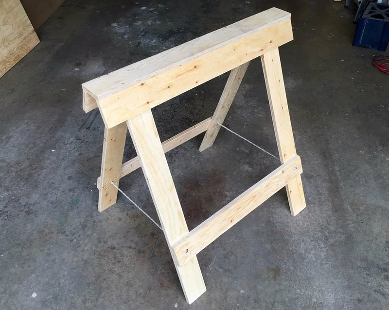 DIY Folding Sawhorse Plans