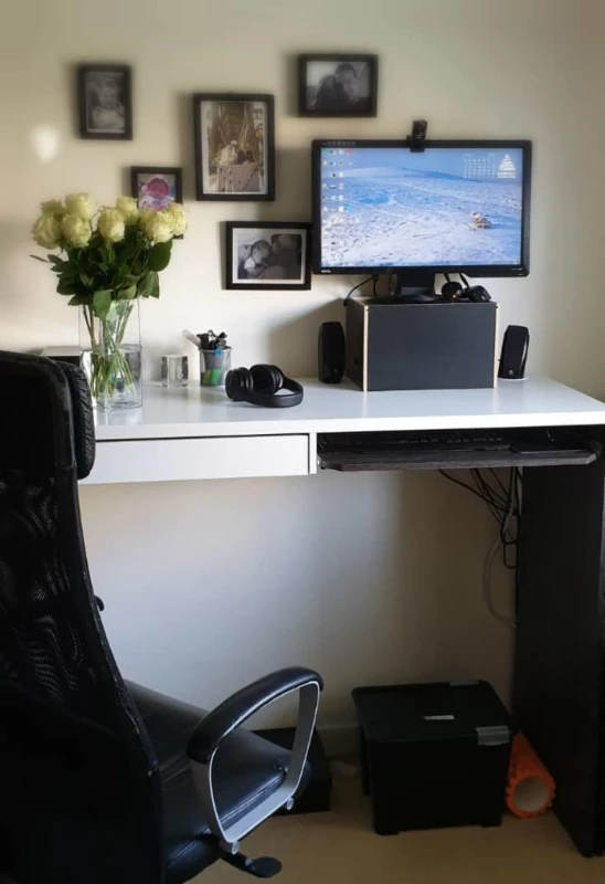 DIY Standing Desk Hack from Upcyclethisdiythat.com
