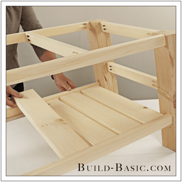 Angled Farmhouse Coffee Table by Build Basic