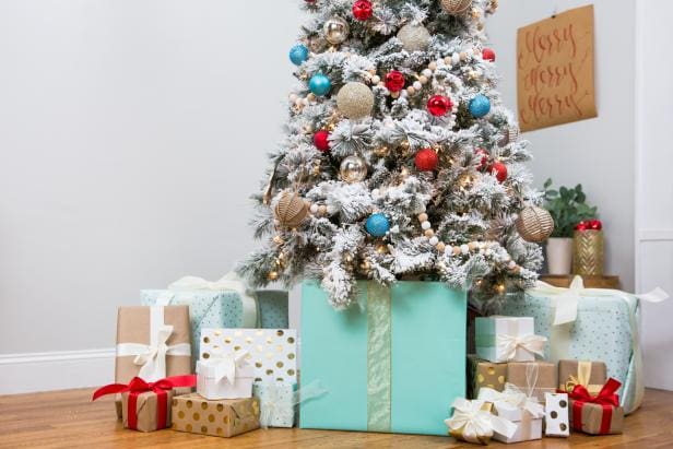 Christmass tree gift box stand