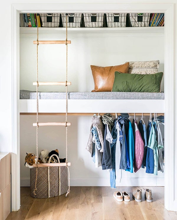 DIY Closet Loft Bed