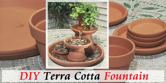 DIY Terra Cotta Water Fountain by construct 101