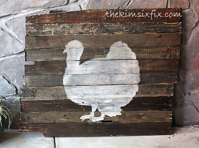 DIY Thanksgiving Pallet Plaque by the kim six fix