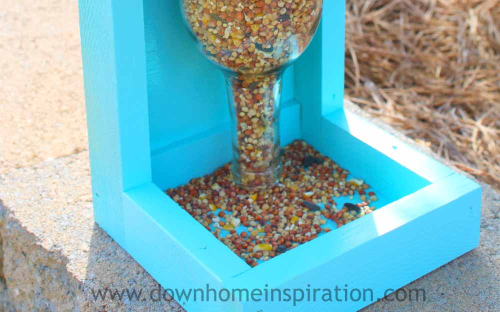 DIY Wine Bottle Bird Feeder