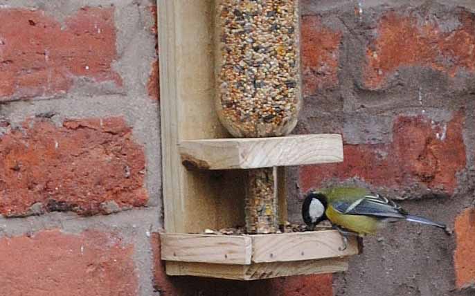 DIY Wine Bottle Bird Feeder