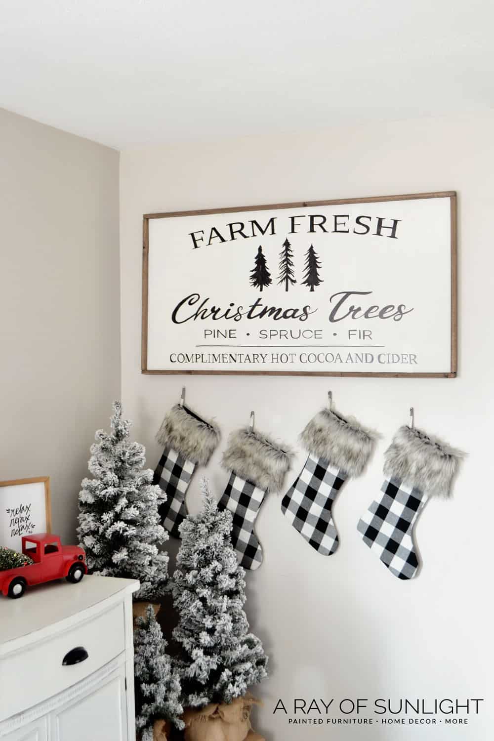 Farm Fresh Christmas Tree Sign by aray of sunlight
