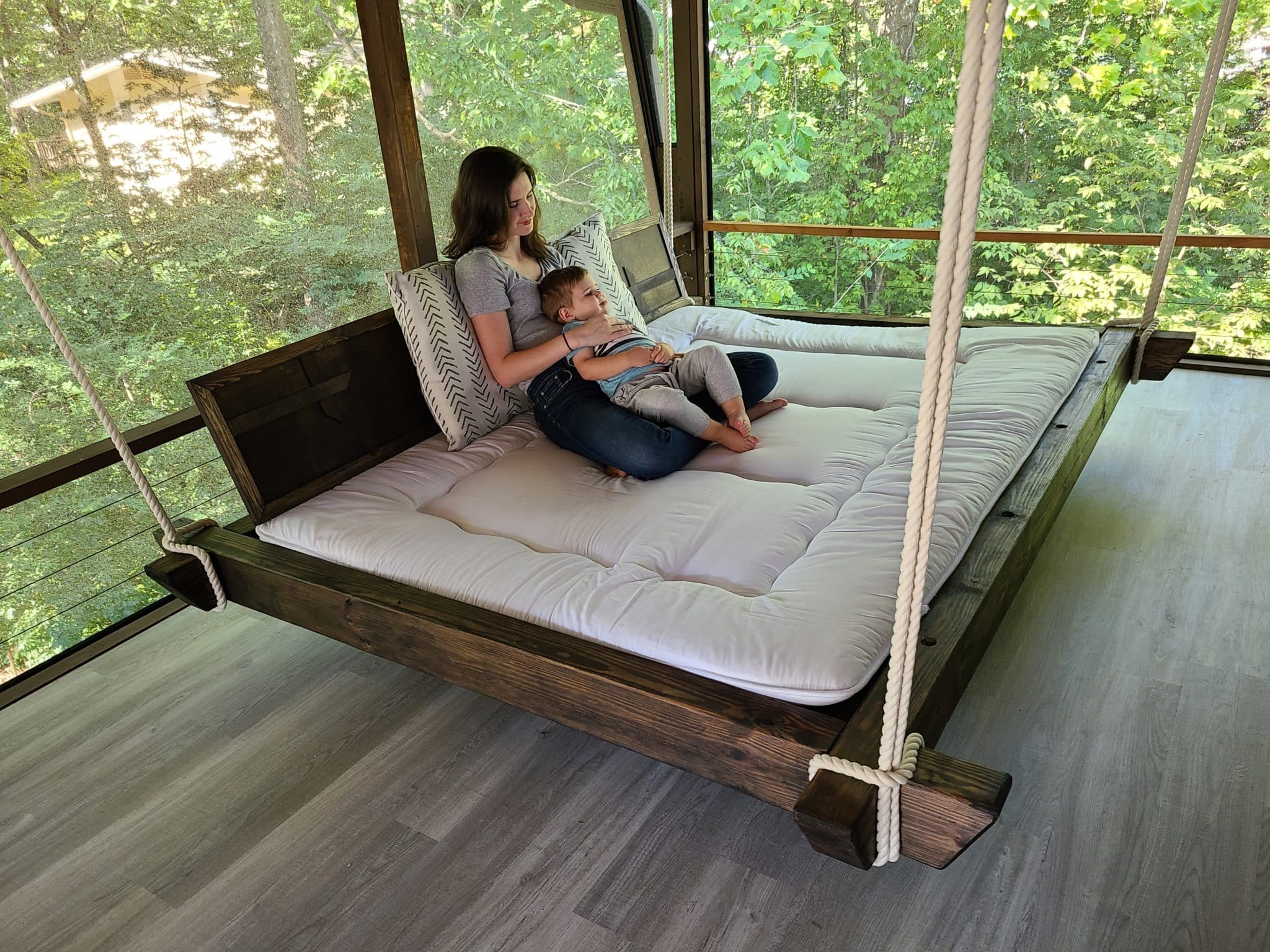 Hanging Daybed Swing by Big Living Little Footprint