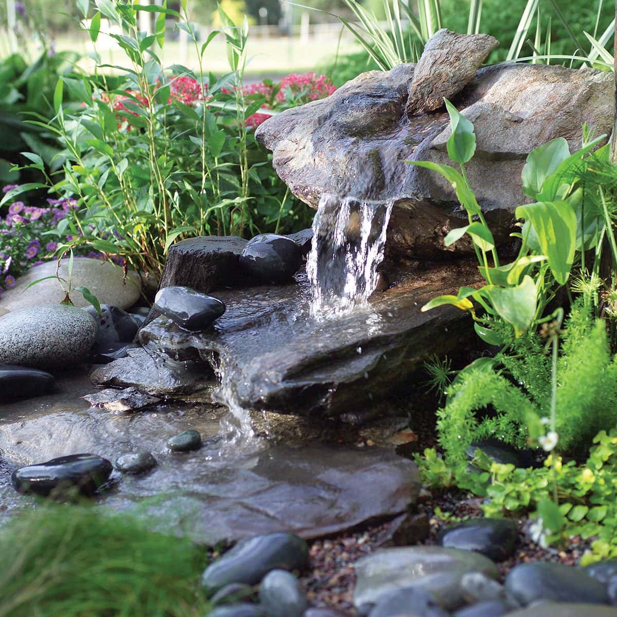 Low Maintenance Water Feature by family handyman