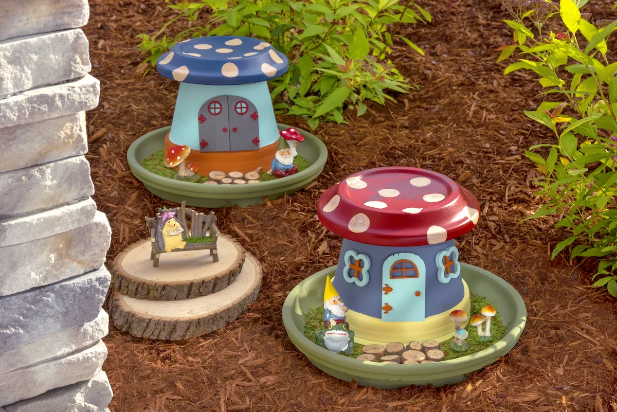 Mushroom Pot Fairy Garden by mod pod gerocks blog