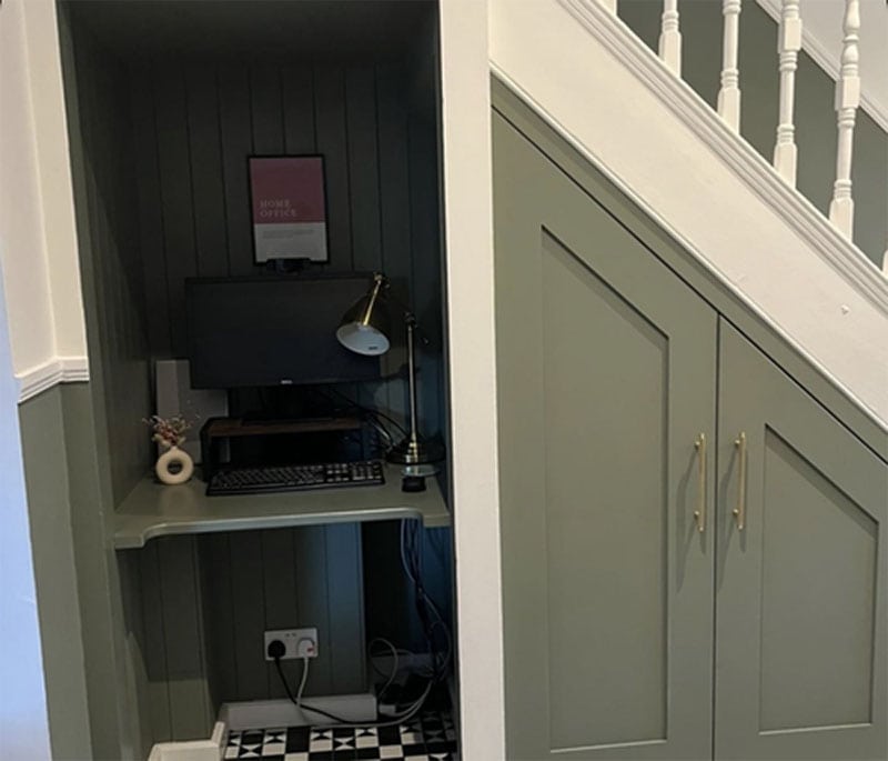 Simple DIY Understairs Storage Unit by Plank Hardware