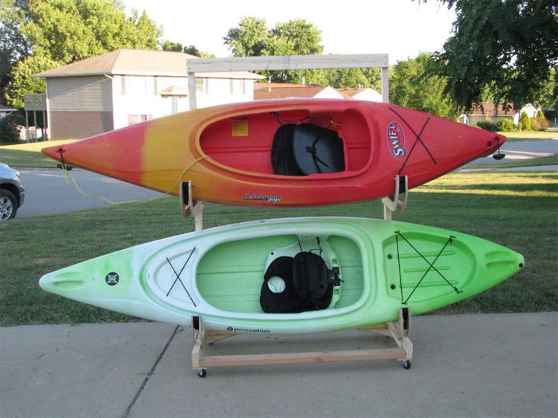 Two Kayak Storage Rack