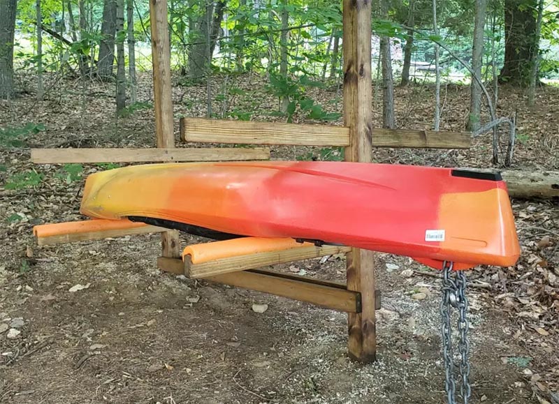 Wood Kayak Rack