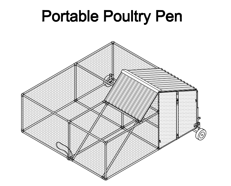 Portable Poultry Pen