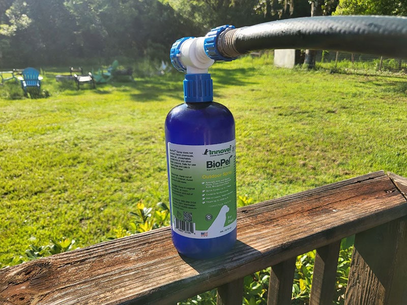 biopel outdoor insect control spray with hose adapter