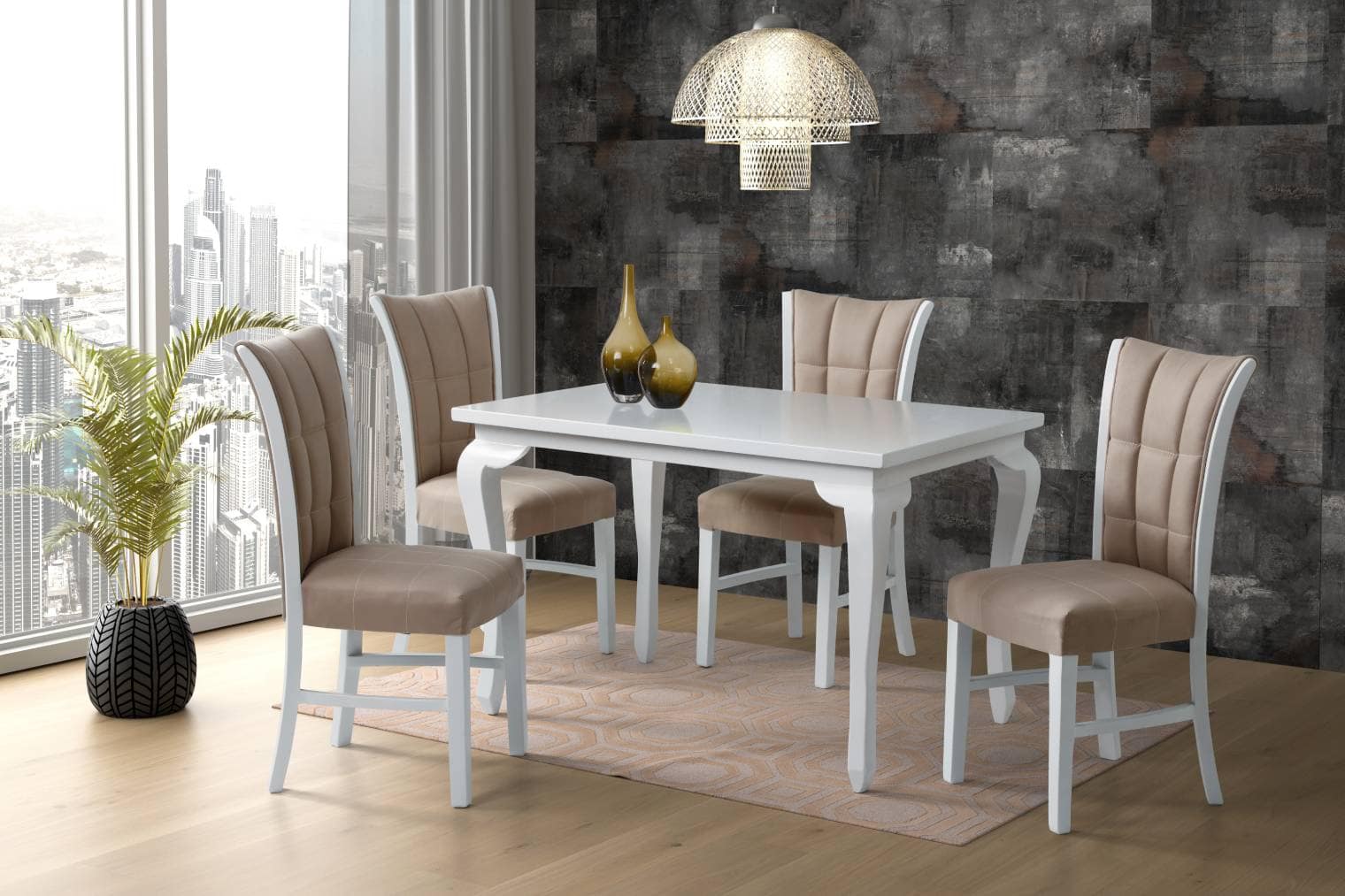 3D rendering of Dining room interior