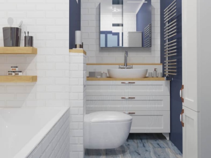 Add extra bathroom with tub