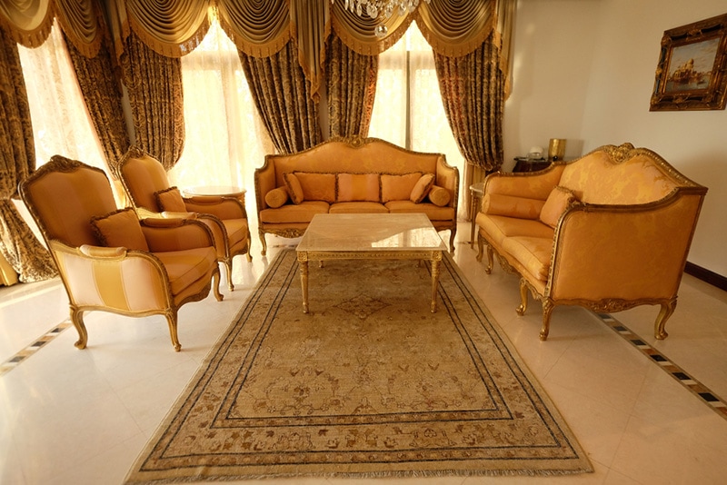 Interior of the Villa on Palm Jumeirah