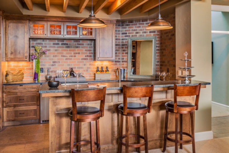 Western saloon basement bar