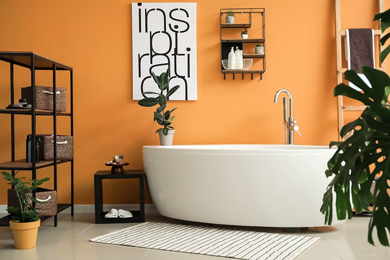 Interior of modern comfortable bathroom